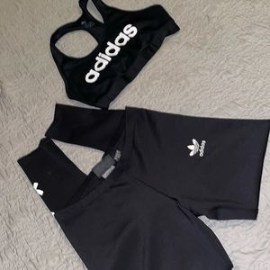 Adidas black and white set